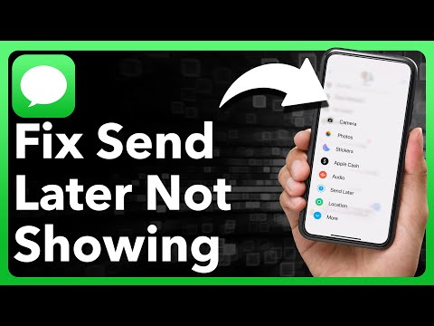 How To Fix Send Later Not Showing In Messages