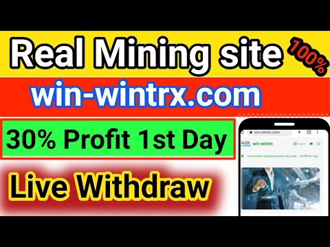 Real Mining site | TRX website with a high profit of 25% on the first day, activation reward 10TRX