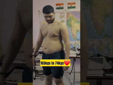 29kgs fat loss | 6 months | fat free fitness #shorts