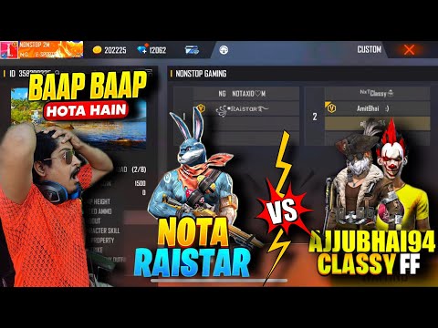 Raistar , Nota Vs Ajjubhai 94 , Classy FF | Raistar Tornament Highlights, #Raistar Jod Gameplay