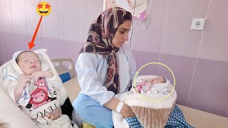 Sakineh's natural childbirth, the birth of a new baby 🤩👶🎉