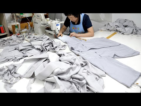 Korean monk's clothes. process of making monk clothes