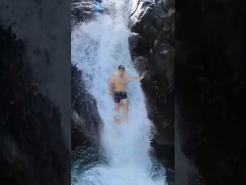 Dropping down a huge waterfall #shorts