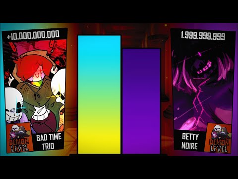 Bad Time Trio Vs Betty Noire [Power Levels]