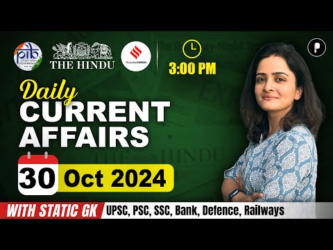 30 October Current Affairs 2024 | Daily Current Affairs | Current Affairs Today