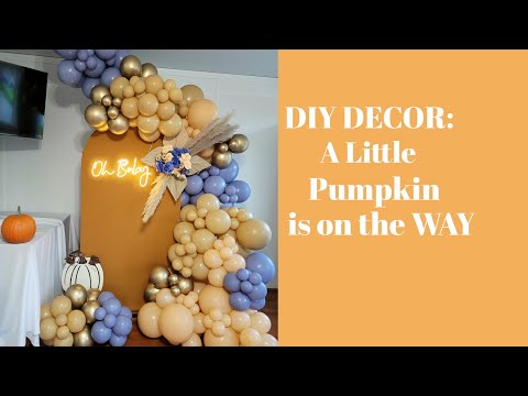 DIY DECOR: Fall themed Balloon Garland and Chiara Wall Tutorial/AMAZON BALLOON BRAND REVIEW