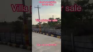 Villa plots for saleVilla Plots : Highway Facing Beautiful projecthttps://youtu.be/ndpl2DwsIVE