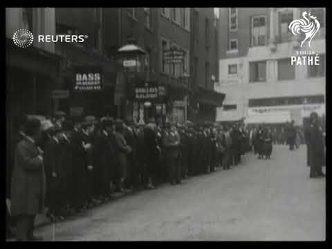 The Conservative Party and Mr Baldwin deliver election platform at Theatre Royal Drury Lane (1929)