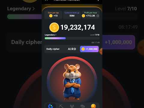 How To Claim Sussuful Daily Cipher - Get 1 Million Hamster Token #shorts #hamsterkombat