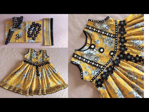 Frock Cutting and Stitching Step by Step || Eid Espacial Umbrella Dress Cutting & Stitching