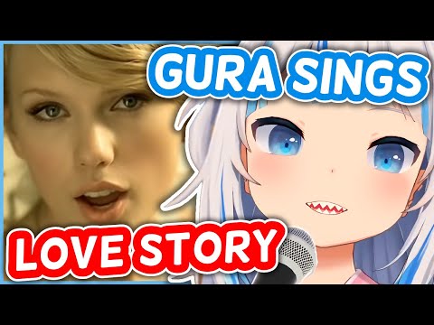 Gawr Gura - Love Story | HololiveEN Karaoke [UNARCHIVED]