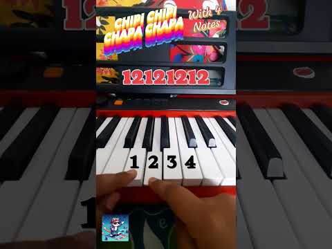 Chipi Chipi Chapa Chapa | Easy Piano Tutorial with 4 Notes! #piano #pianotutorial #easypianotutorial