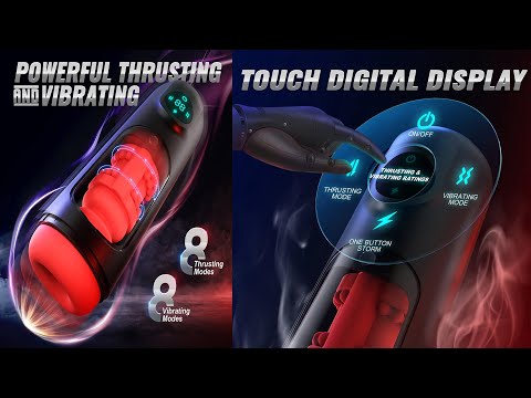 Revolutionize Your Pleasure: 2023 Male Masturbators with 8 Vibrating & Thrusting Modes + LCD Display