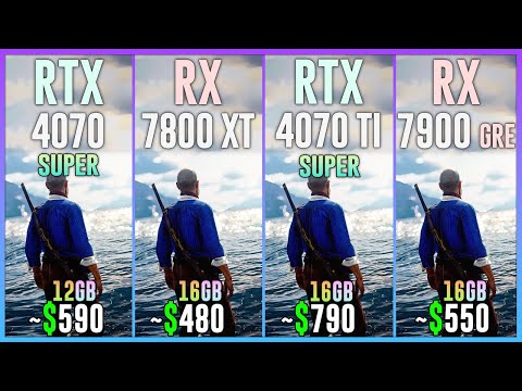 RTX 4070 SUPER vs RX 7800 XT vs RTX 4070 TI SUPER vs RX 7900 GRE - Test in 25 Games