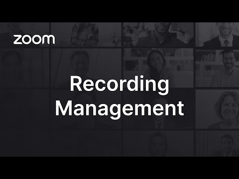 Cloud Recording Management for Zoom Admins