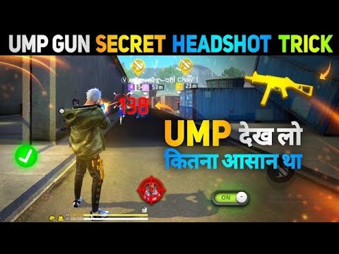 After Update [ Ump, Mp40, Thompson ] Headshot Trick And Settings🔥| Free Fire Me Headshot Kaise Mare