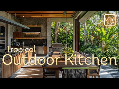 Transform Your Outdoor Space: Modern Tropical Outdoor Kitchen Dining Design Ideas