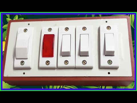 1 fuse 1 indicator 3 switch connection3 switch 1 socket 1 indicator 1 fuse connection बोर्ड वायरिंग