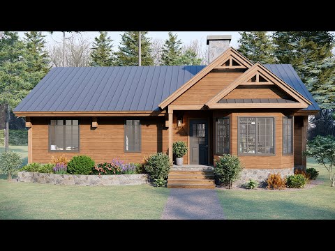 42'x33' (13x10m) This Small House Has Everything You Need | Cozy & Elegant