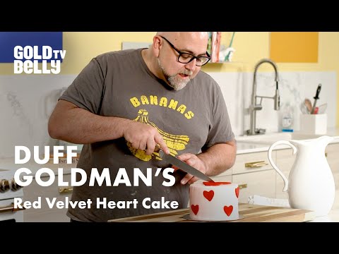 Watch Duff Goldman From Ace of Cakes Talk About His Signature Red Velvet Heart Cake