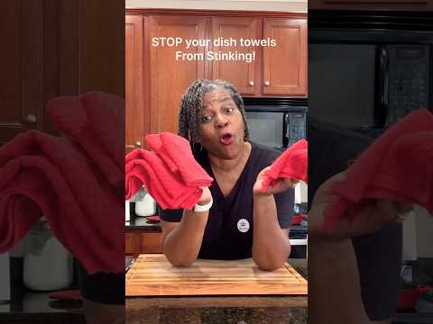 STOP your Dish Towels from Stinking! #short