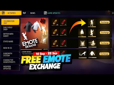 Free Emote Exchange Event Free Fire 💥🤯 Free Fire New Event Bangladesh Server | FF New Event Today