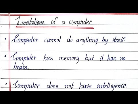 Limitation of Computer || What are Disadvantages of Computer?? Writeology TV