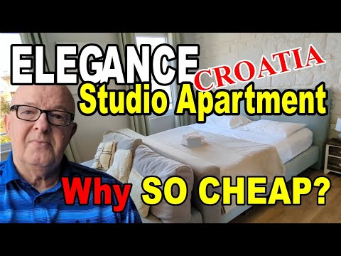 ELEGANCE Studio Apartment Was So Cheap - I Was Amazed - CROATIA