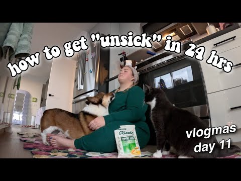 A SICK DAY IN MY LIFE *losing my voice & making homemade chicken soup* vlogmas day 11