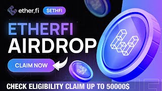 Crypto Airdrop | Up To 50,000$ ETHFI Staking Airdrop