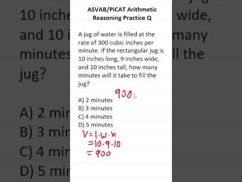 ASVAB/PiCAT Arithmetic Reasoning Practice Test Q: Volume #acetheasvab with #grammarhero #afqt