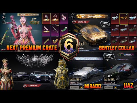 Next Premium Crate | Bentley Collaboration | Uaz Mirado , Coupe , Dacia Supercar Skins | Akm Upgrade