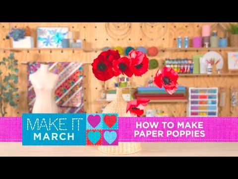 How to Make Paper Poppies | DIY Paper Flower tutorial | Spotlight Stores