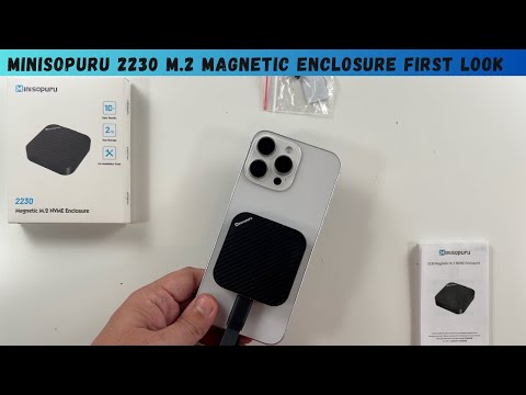 Minisopuru 2230 M.2 Magnetic Enclosure First Look