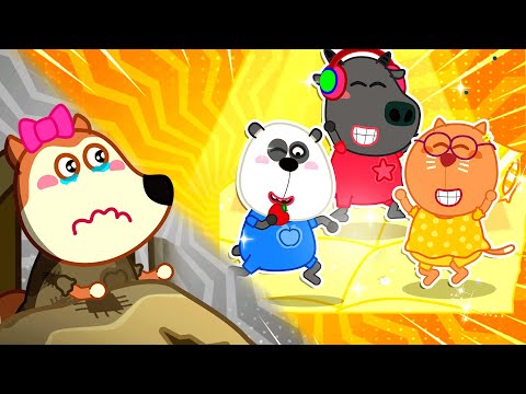 Rich vs Broke - Ruby, Don't Be Sad! Ruby Wants to Join Rich Sleepover Party 🐺 Cartoons for Kids