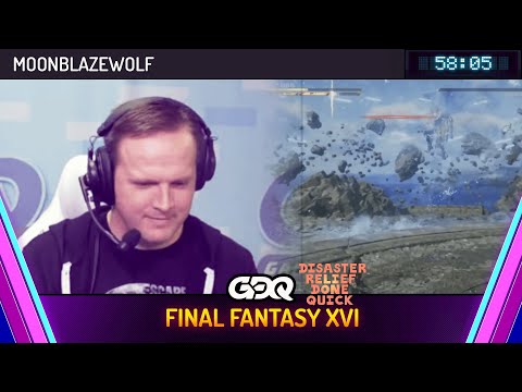 Final Fantasy XVI by moonblazewolf in 58:05 - Disaster Relief Done Quick 2024