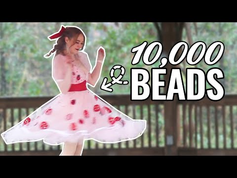 The Entire History of The Strawberry Dress & Beading One Entirely By Hand