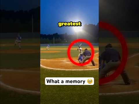 Kid hits HOME RUN in final highschool at bat 🤯