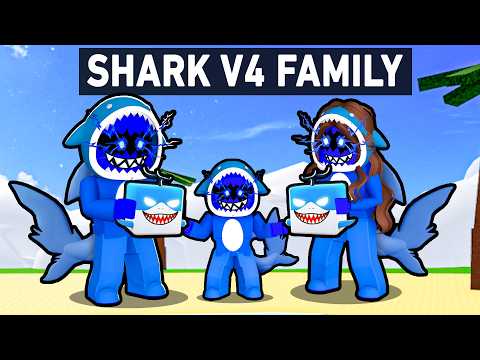 Adopted by a SHARK V4 FAMILY in Blox Fruits...