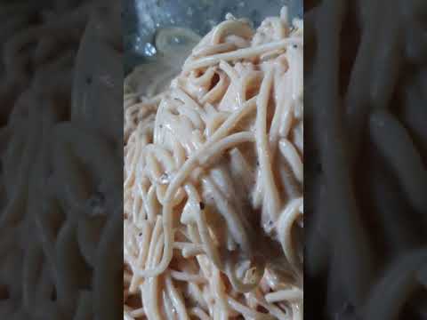 SPICY TUNA CARBONARA #shorts #carbonara  #carbonararecipe  #tunapasta #asmr  #mukbang #food #short