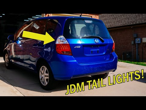 GD3 Honda Fit JDM Tail Lights and NEW Head Light Install!