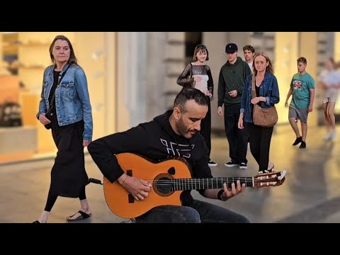 Guitarist stuns crowd with MASTERFUL performance #amazing #guitarist #krakow #poland #art #music #🇵🇱