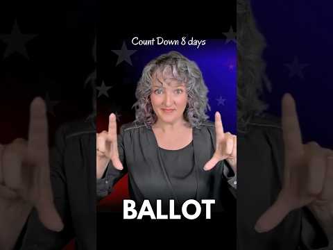 In Person! #ballot #ballotbox #vote #election #president #trump #kamalaharris #asl #countdown