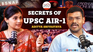 UPSC 2023 AIR-1 Reveals his secrets and Booklist | Aditya Srivastava - Project UPSC Podcast