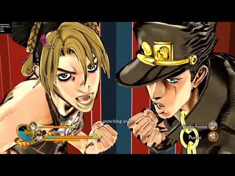 Jotaro & Jolyne Ora Rush On A Spider