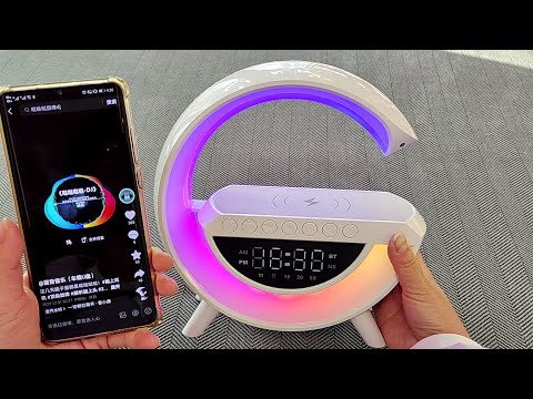 G Shape Wireless Charger with Bluetooth Speaker & RGB Lamp Unboxing - Does It Really Work?