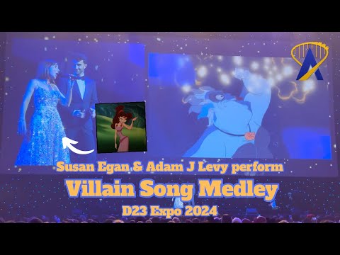 Disney Villian Songs by Princess Voice Susan Egan and Adam J  Levy Sing at D23 2024