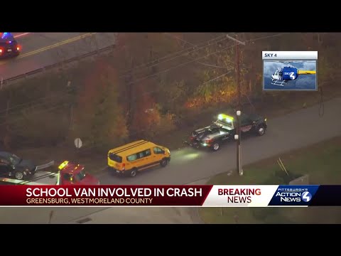 School van involved in crash in Greensburg