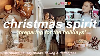 GETTING IN THE CHRISTMAS SPIRIT 2024 🎄🧸 preparing for christmas, baking & christmas shopping