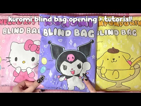 KUROMI blind bag 💜 | ASMR | tutorial | sanriolve